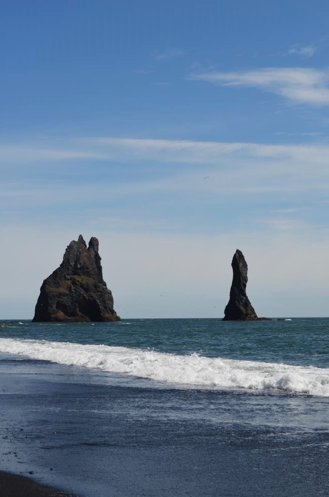 Reynisfjara Beach rocky formations