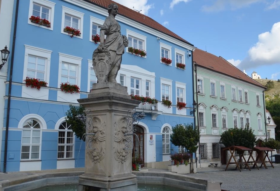Iconic Pamona Fountain, Mikulov, Moravia