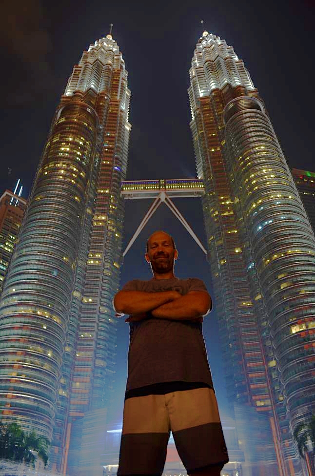Jonnie among Petronas Towers