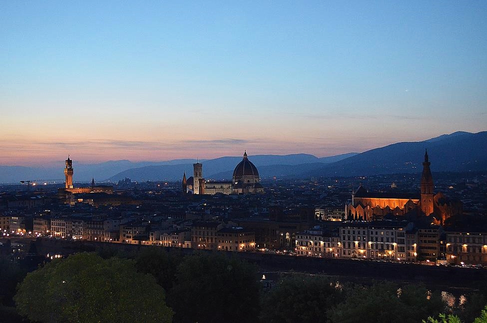 Evening view from Piazzale Michelangelo