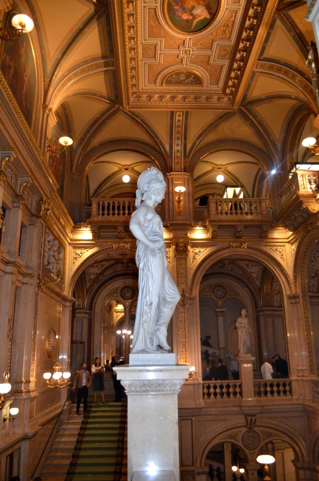 Sculptural detail at the entrance hall of the opera