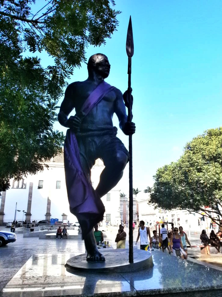 African warrior statue, Salvador da Bahia