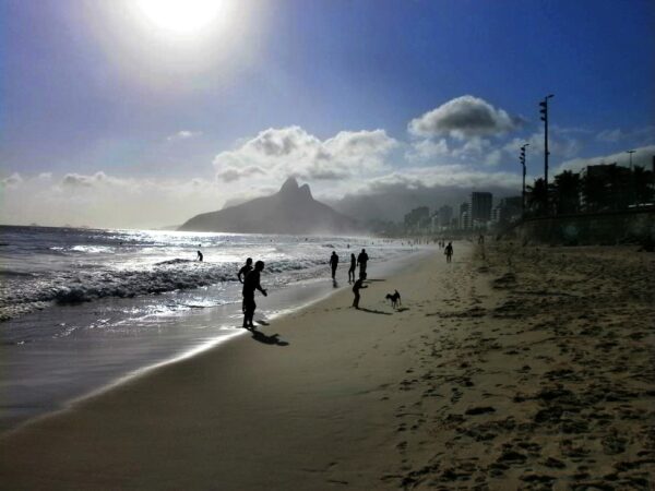 Ipanema beach evening stroll