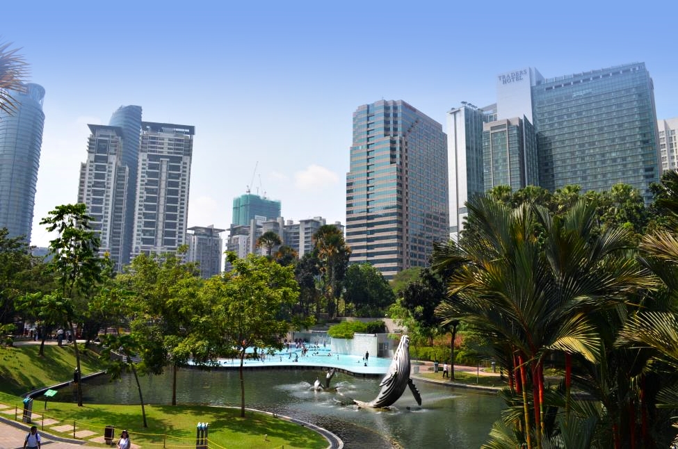 Kuala Lumpur Eco Park as a mix of exotic and modern